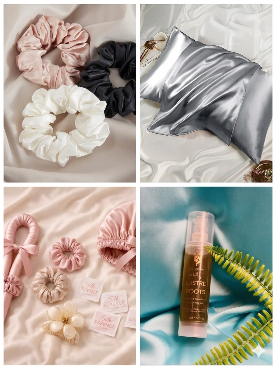 The Ultimate Silk Sanctuary: Pamper Yourself from Head to Toe 4 in 1 bundle