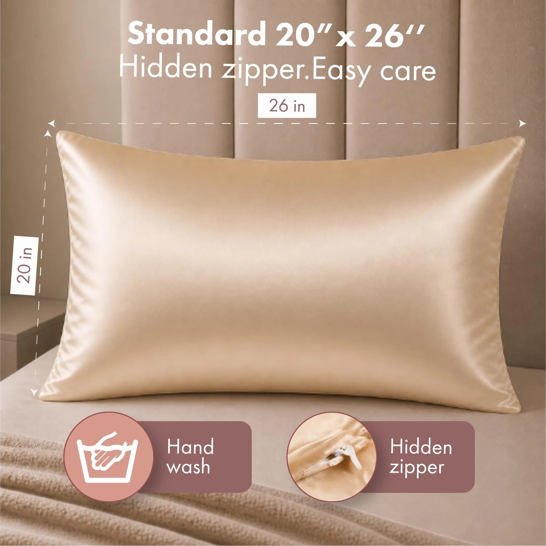 Mulberry Silk Pillowcase — Anti-Frizz, Anti-Ageing Beauty Sleep Essential