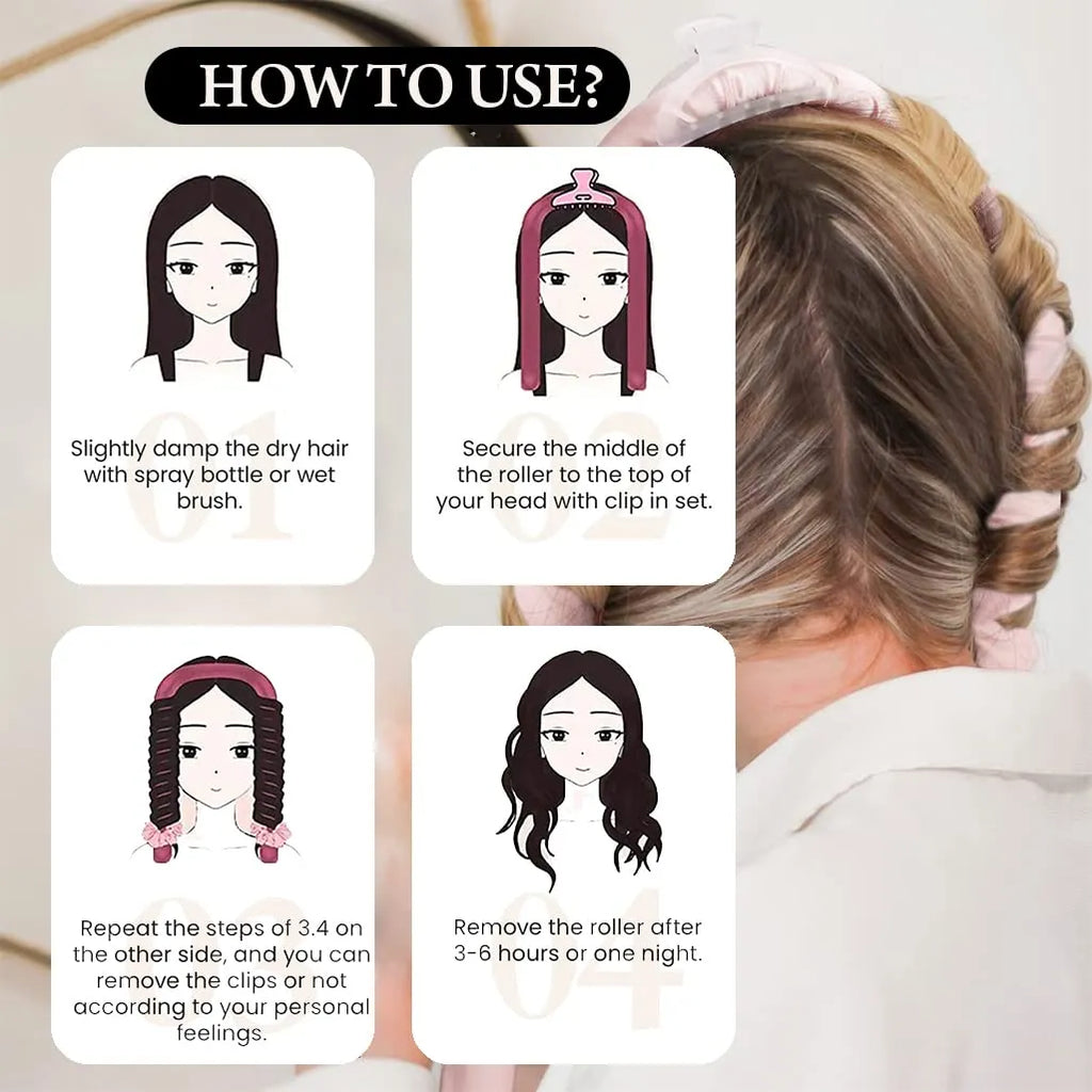 Silk Curl Kit – 4-in-1 Heatless Hair Styling Bundle